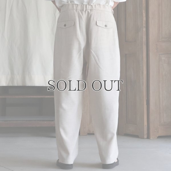 画像17: Reflax®(リフラクス) TECH リネンライクキャンバス 2タック ペグトップ ワイドテーパード イージーパンツ【MADE IN JAPAN】『日本製』/ Upscape Audience