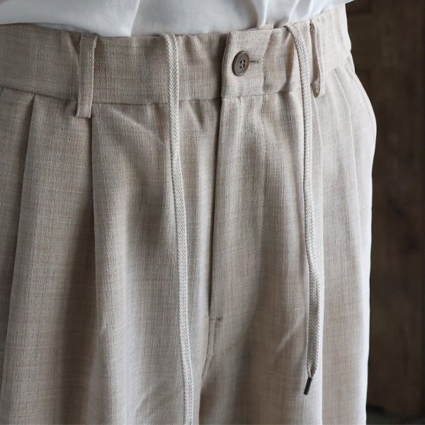 画像20: Reflax®(リフラクス) TECH リネンライクキャンバス 2タック ペグトップ ワイドテーパード イージーパンツ【MADE IN JAPAN】『日本製』/ Upscape Audience