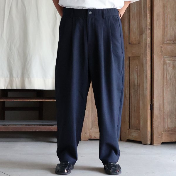 画像12: Reflax®(リフラクス) TECH リネンライクキャンバス 2タック ペグトップ ワイドテーパード イージーパンツ【MADE IN JAPAN】『日本製』/ Upscape Audience