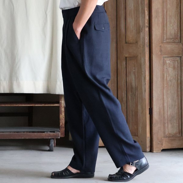 画像13: Reflax®(リフラクス) TECH リネンライクキャンバス 2タック ペグトップ ワイドテーパード イージーパンツ【MADE IN JAPAN】『日本製』/ Upscape Audience