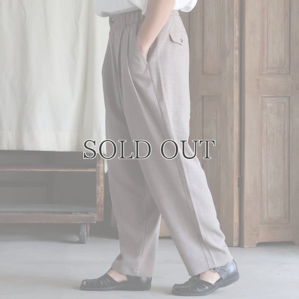 画像4: Reflax®(リフラクス) TECH リネンライクキャンバス 2タック ペグトップ ワイドテーパード イージーパンツ【MADE IN JAPAN】『日本製』/ Upscape Audience