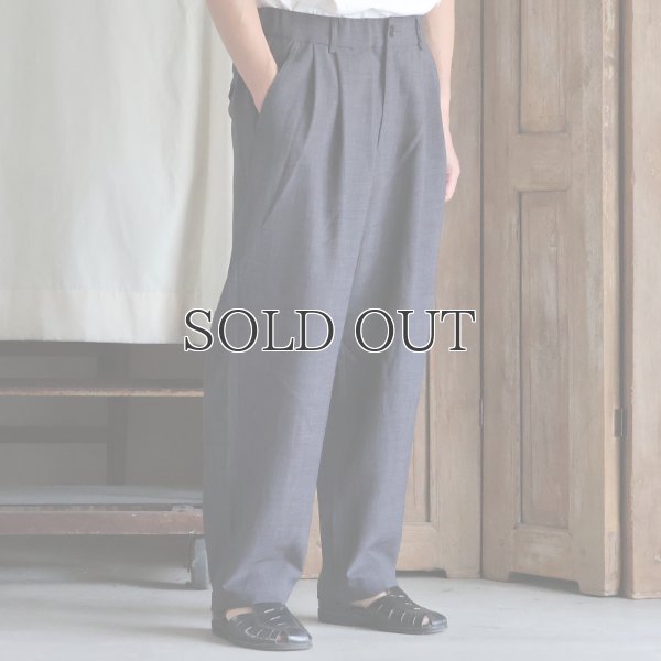 画像5: Reflax®(リフラクス) TECH リネンライクキャンバス 2タック ペグトップ ワイドテーパード イージーパンツ【MADE IN JAPAN】『日本製』/ Upscape Audience