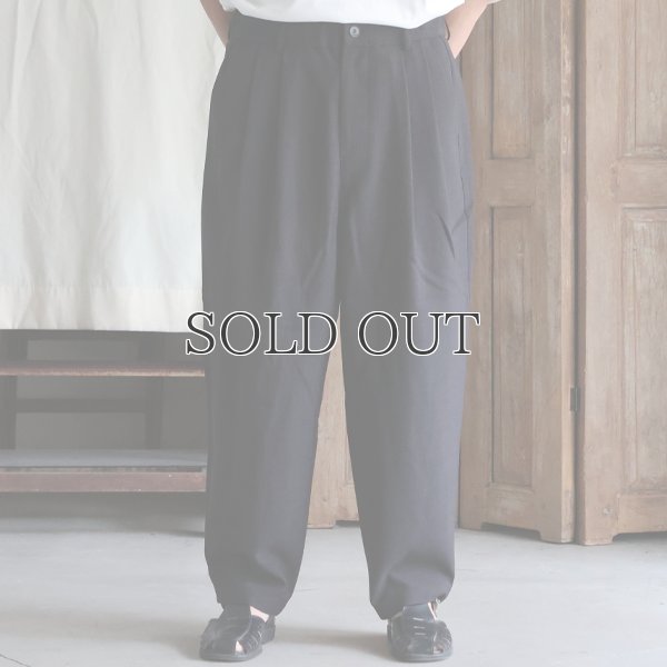 画像9: Reflax®(リフラクス) TECH リネンライクキャンバス 2タック ペグトップ ワイドテーパード イージーパンツ【MADE IN JAPAN】『日本製』/ Upscape Audience