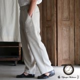 Naturemier™（ナチュレミア）TECH リネンライクトロピカル ワイドストレート イージーカーゴパンツ【MADE IN JAPAN】『日本製』【送料無料】/ Upscape Audience