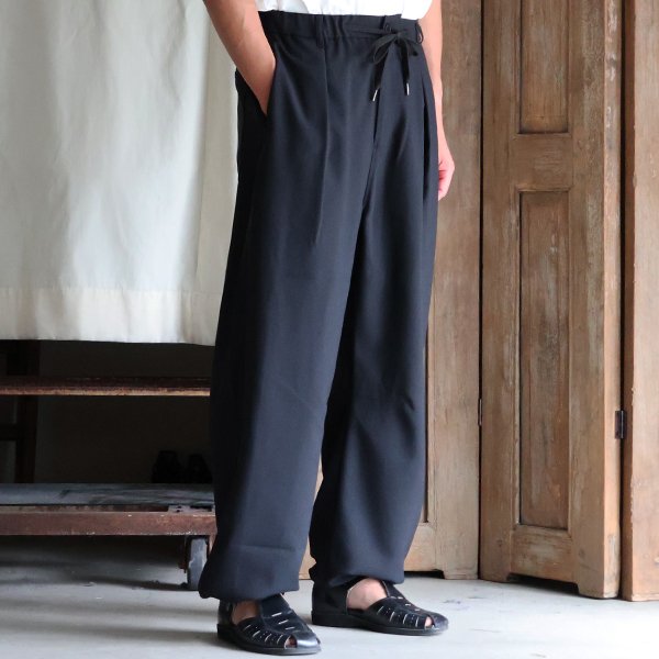 画像5: Naturemier™（ナチュレミア）TECH リネンライクトロワッシャー 1タック カーヴド ドロストパンツ【MADE IN JAPAN】『日本製』【送料無料】/ Upscape Audience