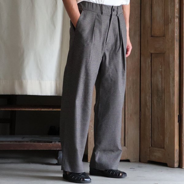 画像6: スマートT/R ジャパニーズ トラディショナルパターン 2タック ワイド ドロストパンツ【MADE IN JAPAN】『日本製』【送料無料】/ Upscape Audience