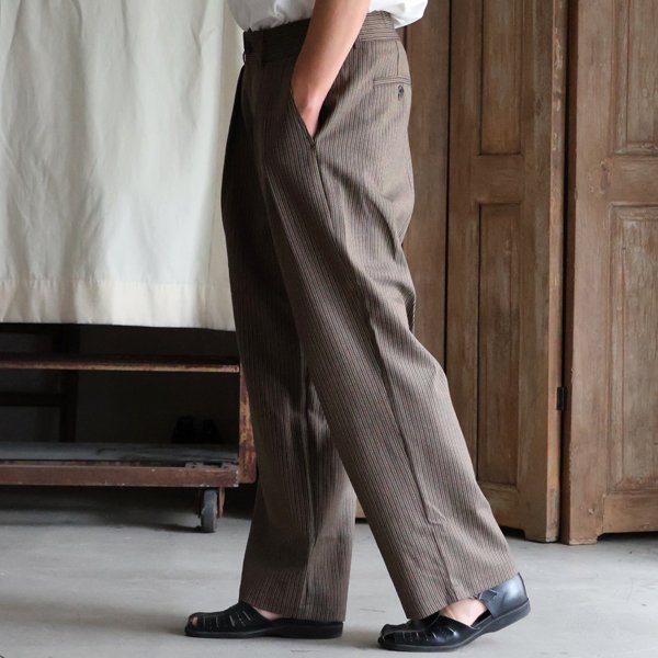 画像3: スマートT/R ジャパニーズ トラディショナルパターン 2タック ワイド ドロストパンツ【MADE IN JAPAN】『日本製』【送料無料】/ Upscape Audience