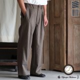 スマートT/R ジャパニーズ トラディショナルパターン 2タック ワイド ドロストパンツ【MADE IN JAPAN】『日本製』【送料無料】/ Upscape Audience