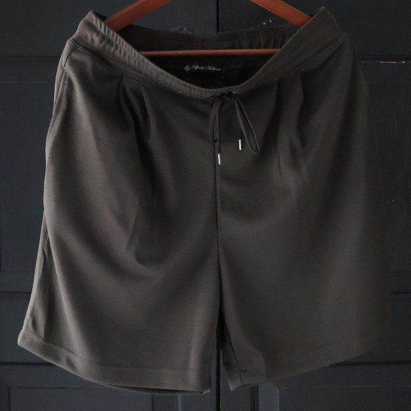 画像4: POLARTEC®(ポーラテック) POWER DRY® (パワードライ) 鹿の子 2タック ドロストショーツ【MADE IN JAPAN】『日本製』 / Upscape Audience