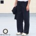 画像1: 「遠州」ライトオンス オーバーダイポプリン  ダブルニー ワイドイージーパンツ【MADE IN JAPAN】『日本製』/ Upscape Audience (1)