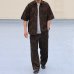 画像8: 「遠州」ライトオンス オーバーダイポプリン  ダブルニー ワイドイージーパンツ【MADE IN JAPAN】『日本製』/ Upscape Audience (8)