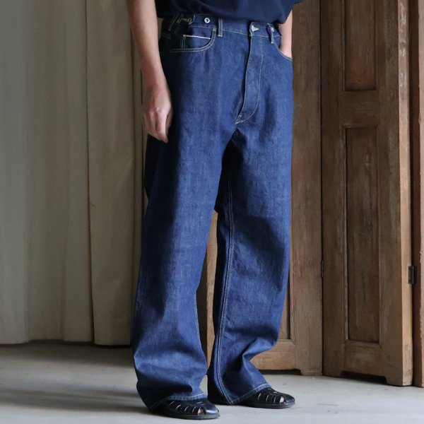 画像2: 「備中」12.5oz セルヴィッチ 赤耳デニム 5ポケ アジャスターワイドパンツ【MADE IN JAPAN】『日本製』【送料無料】/ Upscape Audience