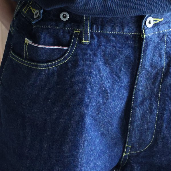 画像6: 「備中」12.5oz セルヴィッチ 赤耳デニム 5ポケ アジャスターワイドパンツ【MADE IN JAPAN】『日本製』【送料無料】/ Upscape Audience