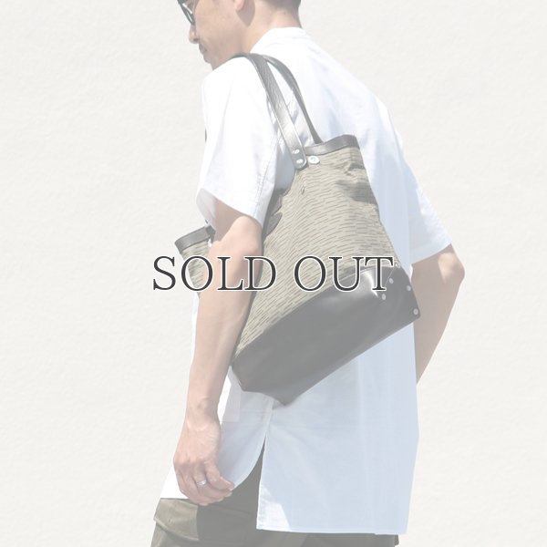 画像6: デッドストックレインカモテント生地×Leather Travel Mini Tote Bag 【送料無料】 / Upscape Audience VASCO
