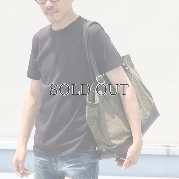 画像8: デッドストックレインカモテント生地×Leather Travel Tote Bag 【送料無料】 / Upscape Audience VASCO