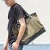 画像9: デッドストックレインカモテント生地×Leather Travel Tote Bag 【送料無料】 / Upscape Audience VASCO