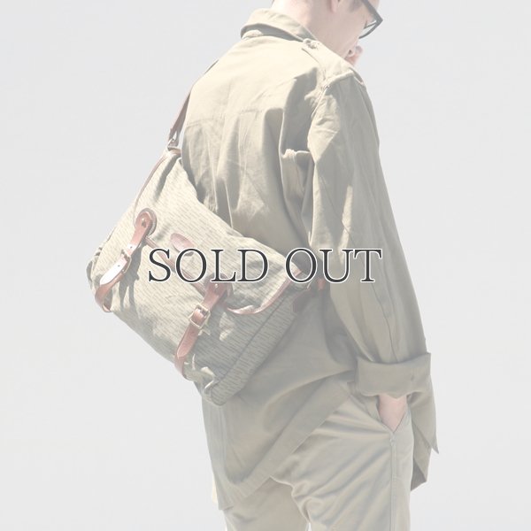 画像7: VASCO デッドストックレインカモテント生地×Leather Fishing Shoulder Bag 【送料無料】 / Upscape Audience