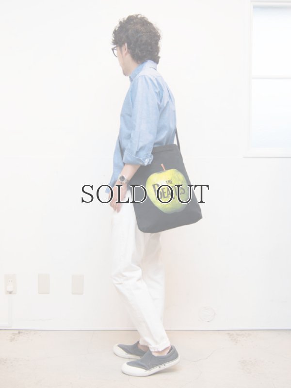 画像4: BEATLES Appleプリントロゴ刺繍2WAY トートバッグ/ Audience