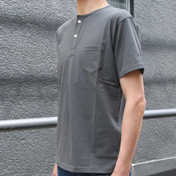 画像13: 【RE PRICE/価格改定】コーマ天竺 C/N ヘンリー ポケ付 Tee【MADE IN JAPAN】『日本製』/ Upscape Audience 