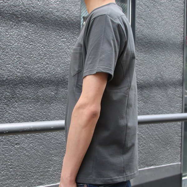 画像14: 【RE PRICE/価格改定】コーマ天竺 C/N ヘンリー ポケ付 Tee【MADE IN JAPAN】『日本製』/ Upscape Audience 