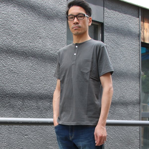 画像10: 【RE PRICE/価格改定】コーマ天竺 C/N ヘンリー ポケ付 Tee【MADE IN JAPAN】『日本製』/ Upscape Audience 