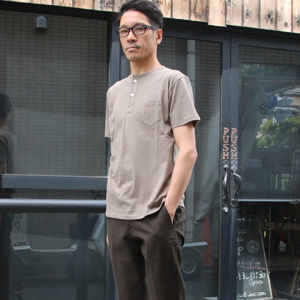 画像11: 【RE PRICE/価格改定】コーマ天竺 C/N ヘンリー ポケ付 Tee【MADE IN JAPAN】『日本製』/ Upscape Audience 