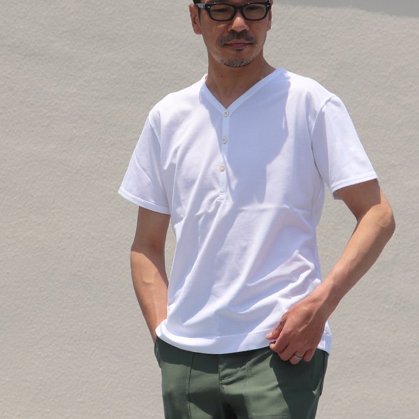 画像6: 【RE PRICE/価格改定】Coolmax(クールマックス)鹿の子 Vヘンリー S/STee【MADE IN JAPAN】『日本製』/ Upscape Audience