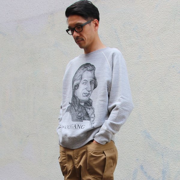 画像8: 19/7吊編裏毛 Wolfgangプリント ラグランスウェット【MADE IN TOKYO】『東京製』/ Upscape Audience 