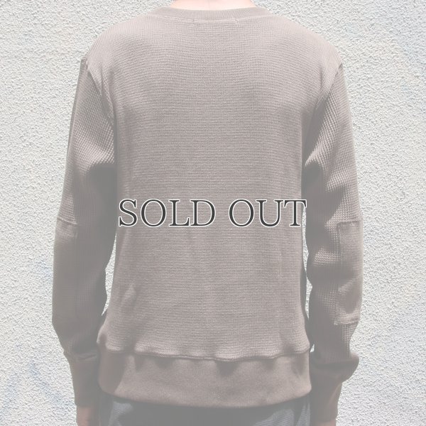 画像14: アメリカンドライワッフル×リブ エルボーパッチニット【MADE IN JAPAN】『日本製』 / Upscape Audience