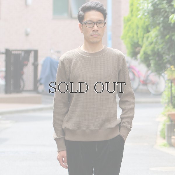 画像10: アメリカンドライワッフル×リブ エルボーパッチニット【MADE IN JAPAN】『日本製』 / Upscape Audience