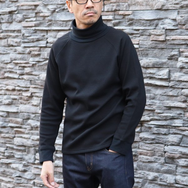 画像5: 【ボンバーヒート】ハニカムサーマル ラグランスリーブ タートルネックニット【MADE IN JAPAN】『日本製』 / Upscape Audience