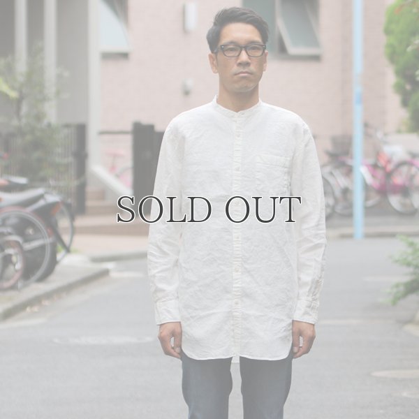 画像5: "Herdmans"リネン ルーズFIT　バンドカラー L/S シャツ『日本製』/ Upscape Audience