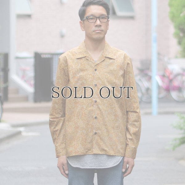 画像9: サラサ柄コットンクロス オープンカラーL/Sシャツ【MADE IN JAPAN】『日本製』/ Upscape Audience