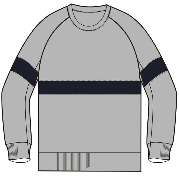画像18: BSQ度詰天竺 FR MILITARY ラインスウェット【MADE IN JAPAN】『日本製』/ Upscape Audience