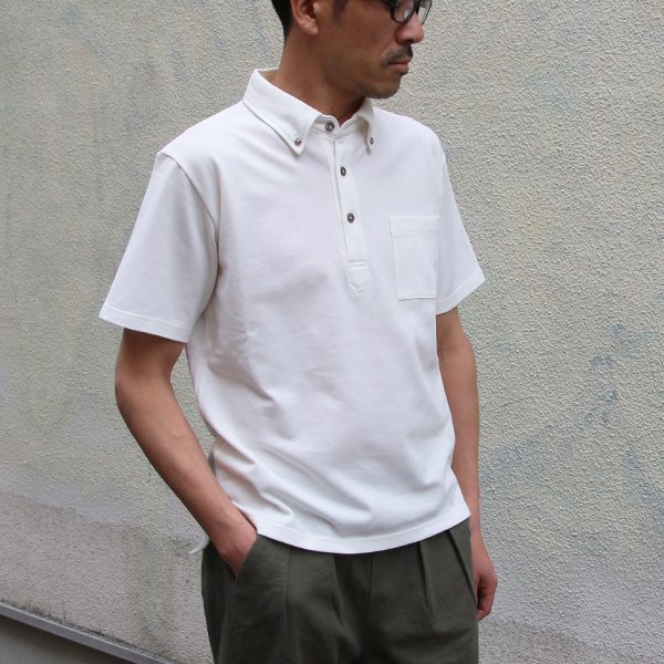 画像15: ドライファーストコットン鹿の子ボタンダウン グラスポケ付ポロ【MADE IN JAPAN】『日本製』 / Upscape Audience