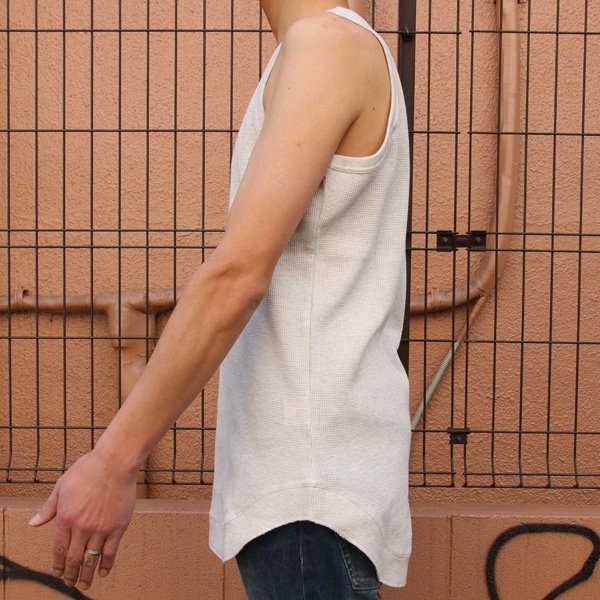 画像19: 【RE PRICE/価格改定】度詰ワッフル  ロングタンクトップ【MADE IN JAPAN】『日本製』/ Upscape Audience