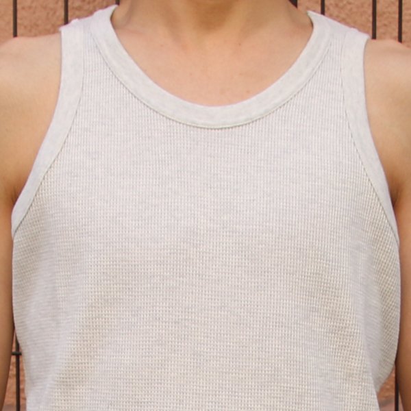 画像22: 【RE PRICE/価格改定】度詰ワッフル  ロングタンクトップ【MADE IN JAPAN】『日本製』/ Upscape Audience