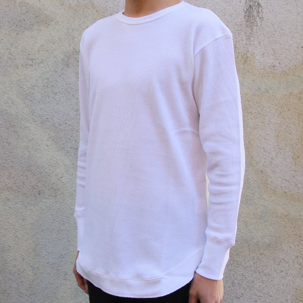 画像14: 度詰ワッフル クルーネック ロングフィンガーホール LS【MADE IN JAPAN】『日本製』/ Upscape Audience