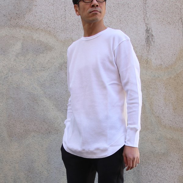 画像8: 度詰ワッフル クルーネック ロングフィンガーホール LS【MADE IN JAPAN】『日本製』/ Upscape Audience