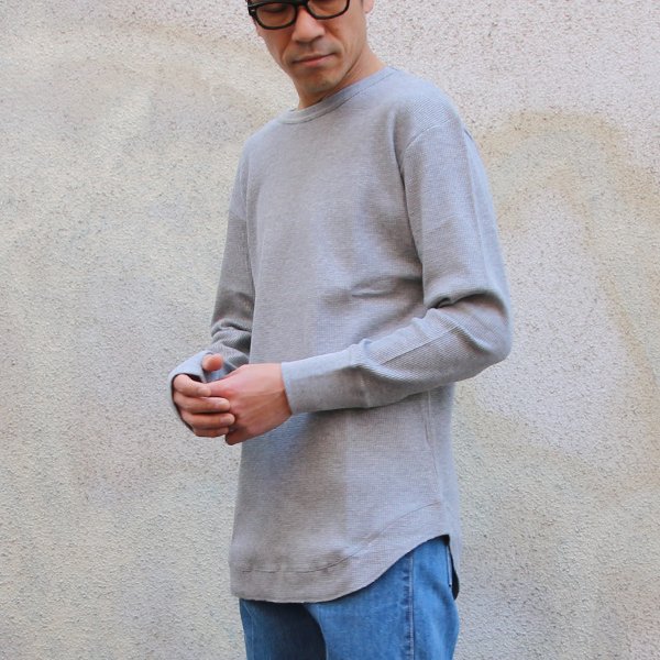 画像11: 度詰ワッフル クルーネック ロングフィンガーホール LS【MADE IN JAPAN】『日本製』/ Upscape Audience