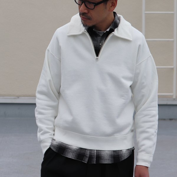 画像3: 30/7ヴィンテージ裏毛 ハーフZIP スウェット【MADE IN TOKYO】『東京製』/ Upscape Audience