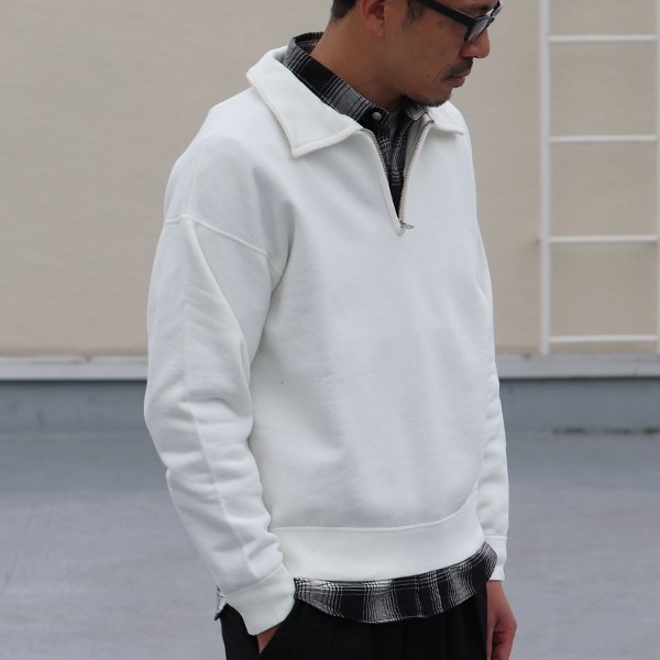 画像4: 30/7ヴィンテージ裏毛 ハーフZIP スウェット【MADE IN TOKYO】『東京製』/ Upscape Audience