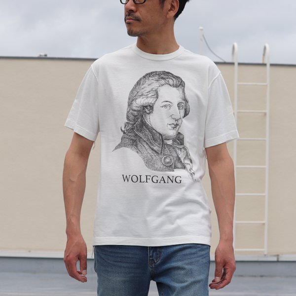 画像2: 16/1吊編天竺 Wolfgang プリント 半袖 Tee【MADE IN TOKYO】『東京製』/ Upscape Audience