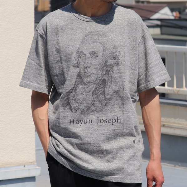 画像2: 16/1吊編天竺 C/N Haydn Joseph プリント S/S Tee【MADE IN TOKYO】『東京製』/ Upscape Audience