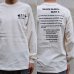 画像14: 360°SPORTS WEAR（スリーシックスティスポーツウェア）"TEXT" 6oz米綿丸胴L/S Tee/ Audience