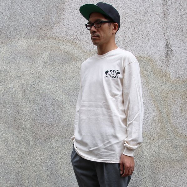 画像6: 【RE PRICE / 価格改定】360°SPORTS WEAR（スリーシックスティスポーツウェア）"TEXT" 6oz米綿丸胴L/S Tee/ Audience