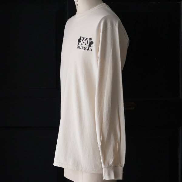 画像3: 【RE PRICE / 価格改定】360°SPORTS WEAR（スリーシックスティスポーツウェア）"TEXT" 6oz米綿丸胴L/S Tee/ Audience