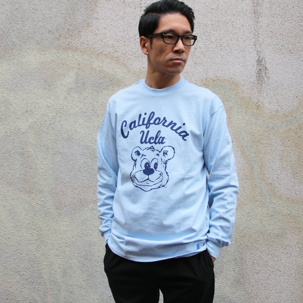 画像8: 【RE PRICE / 価格改定】UCLA"California BERA" 6oz米綿丸胴L/S Tee/ Audience