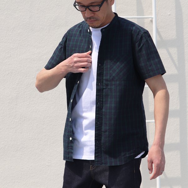 画像4: コーマタイプライターバンドカラーS/Sシャツ【MADE IN JAPAN】『日本製』/ Upscape Audience