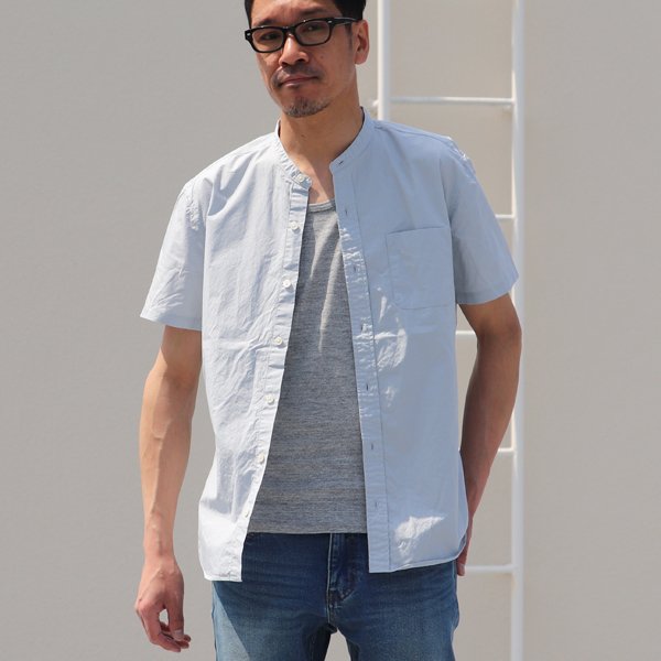 画像7: コーマタイプライターバンドカラーS/Sシャツ【MADE IN JAPAN】『日本製』/ Upscape Audience